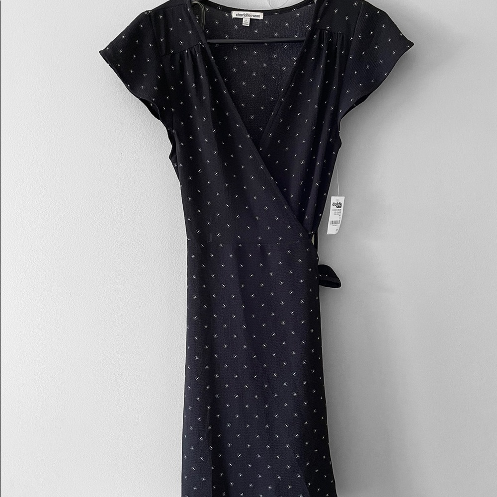Black Charlotte Russe wrap dress
